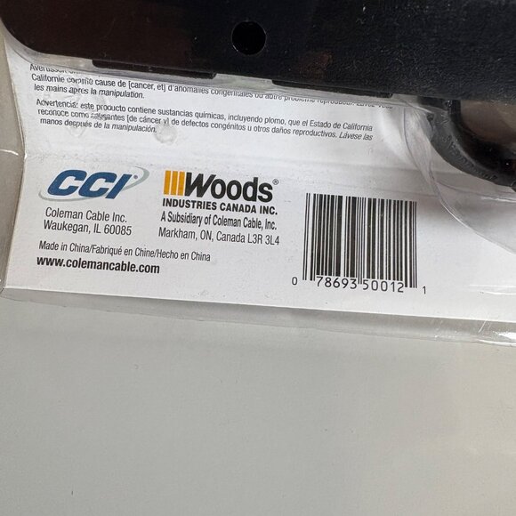 Woods Heavy Duty Timer Outdoor 12in Cord 24 Hour New Old Stock #50012 - Picture 3 of 3